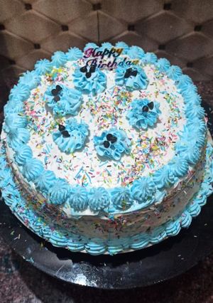 A picture of Blueberry cake.