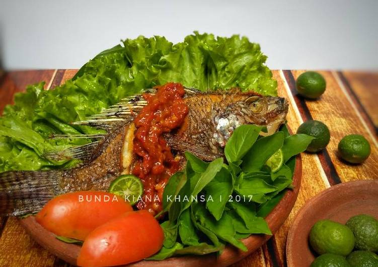 Resep Mujair bumbu kuning sambal limau Anti Gagal