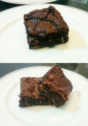 Foto resep (2 in 1) Cakey dan Fudgy Brownie