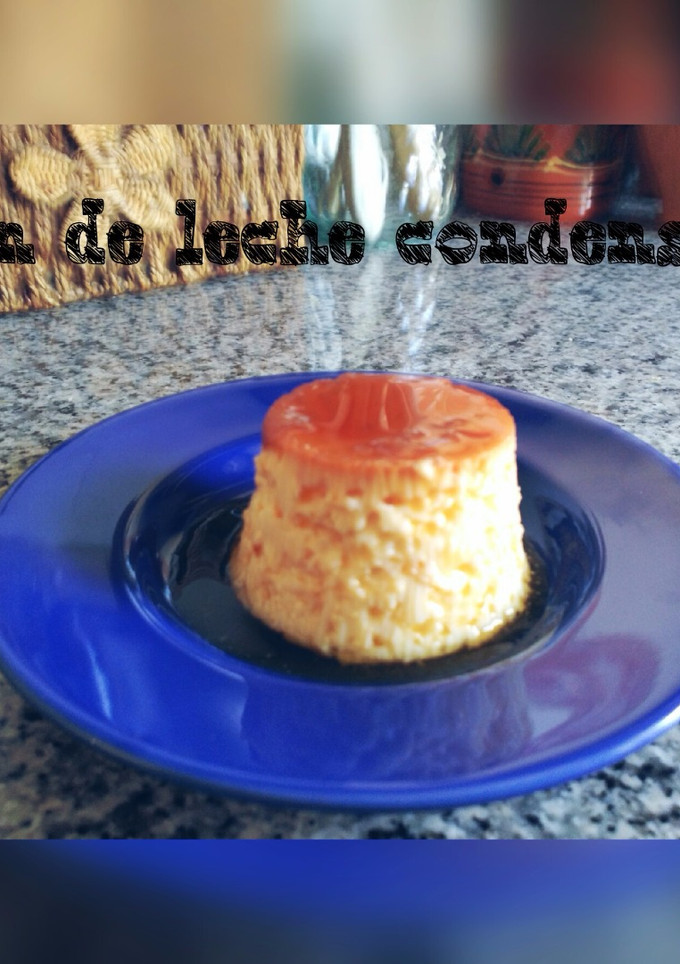 Una foto de Flan de leche condensada