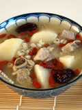 Barley, Yam, and Pork Rib Soup