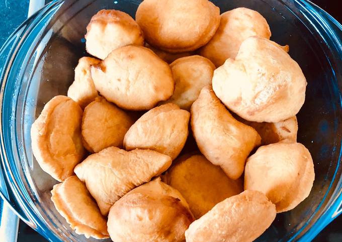 Ratio of baking powder to flour for mandazi