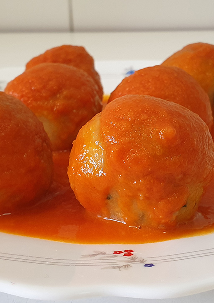 Una foto de Albóndigas de bacalao