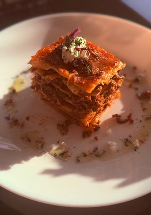 Gyorsított lasagne light marhahússal és fűszeres, selymes besamellel recept fotója