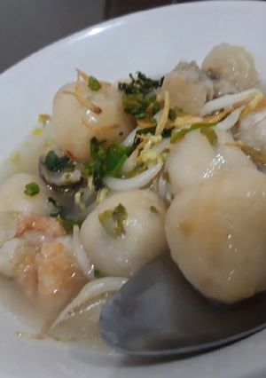 Foto resep Cilok pedas tepung mocaf kuah non gluten