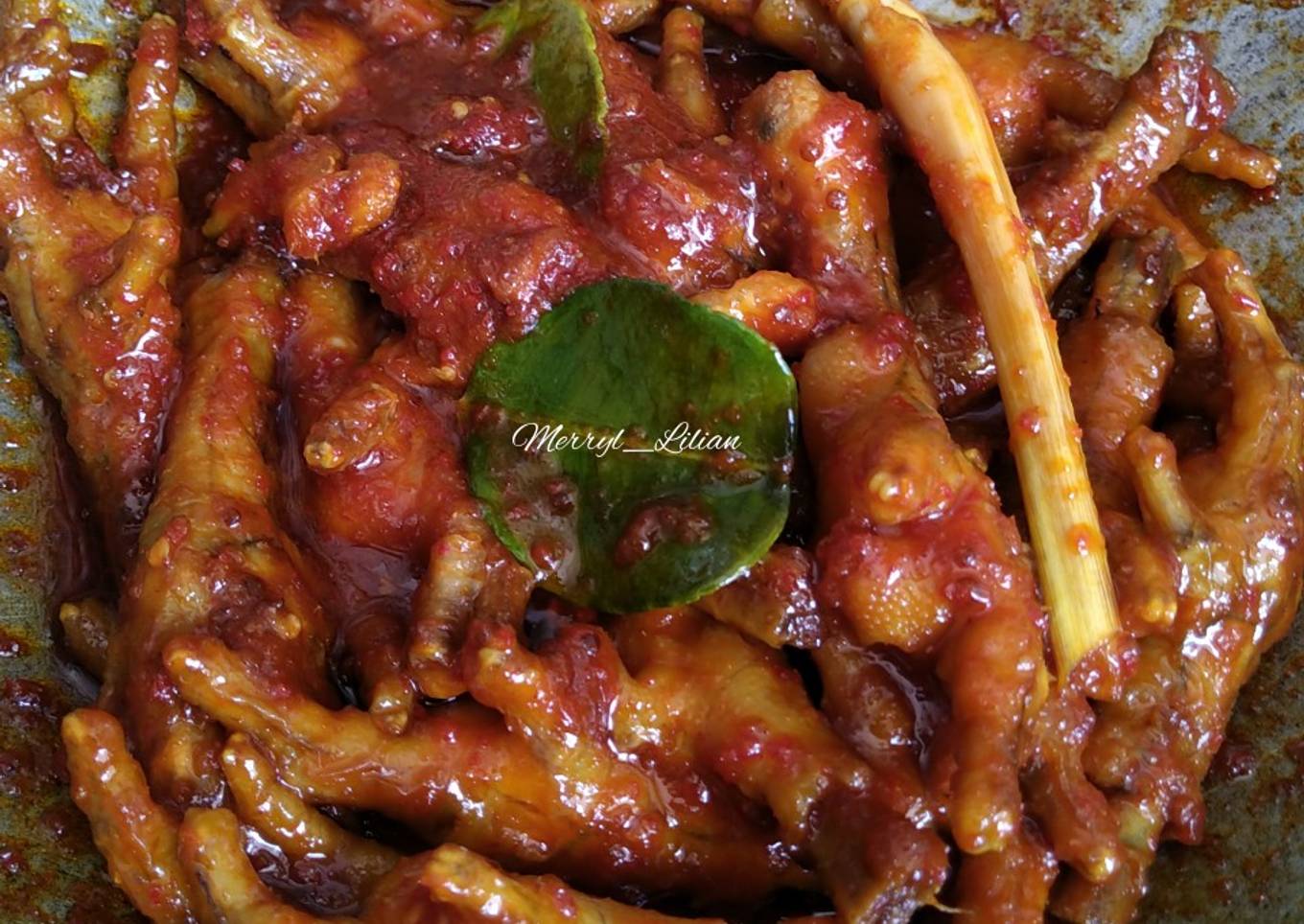 Bagaimana Membuat Ceker Pedas Bumbu Merah, Lezat Sekali