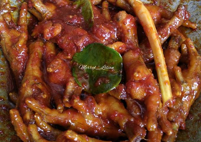 Ceker Pedas Bumbu Merah