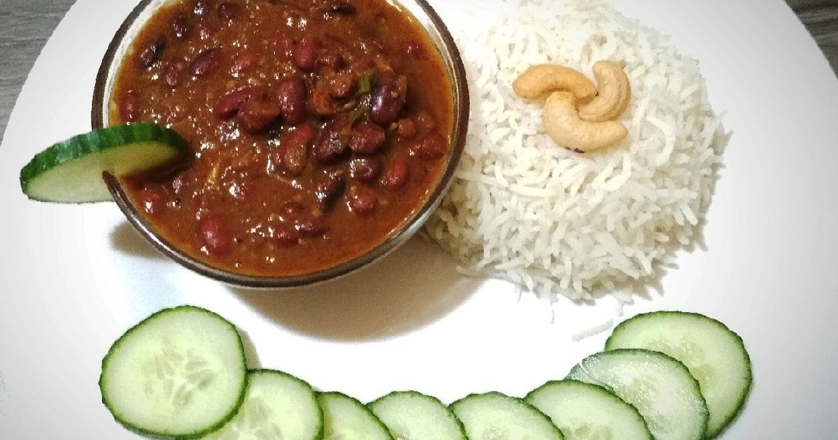 Rajma Chawal/ Kidney Beans Curry With Rice Recipe by Rajput Amita Singh ...