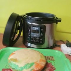 A picture of Cake - made using an Electric pressure cooker (EPC).