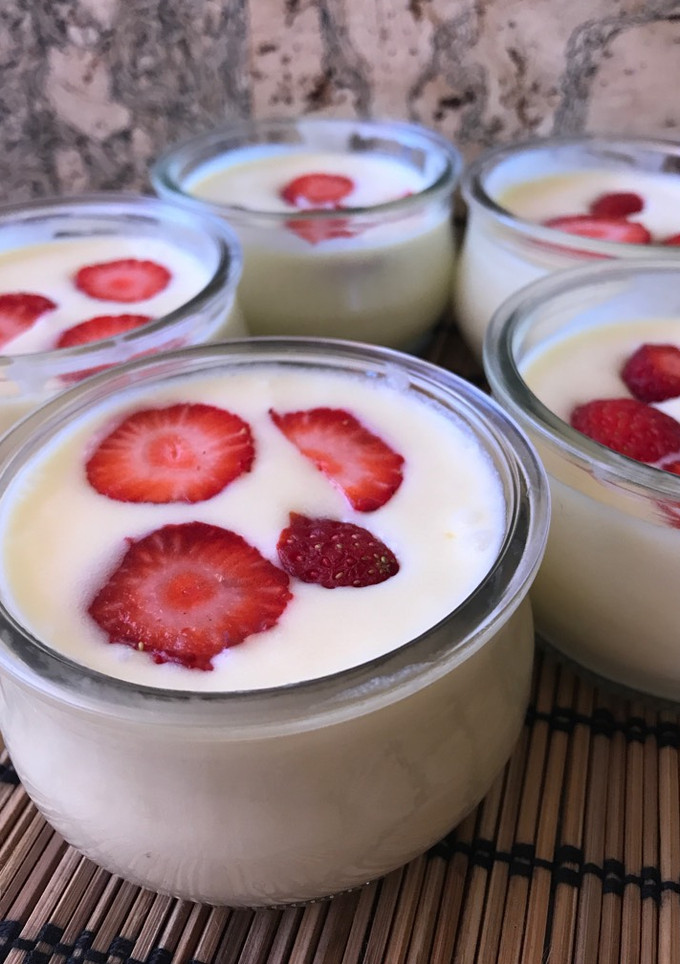 Una foto de Mousse de chocolate blanco 🍫