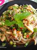 Spicy Rice Noodle Salad (with Fermented Fish Sauce)
