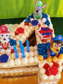 Una foto de Torta Numérica Paw Patrol sin Gluten