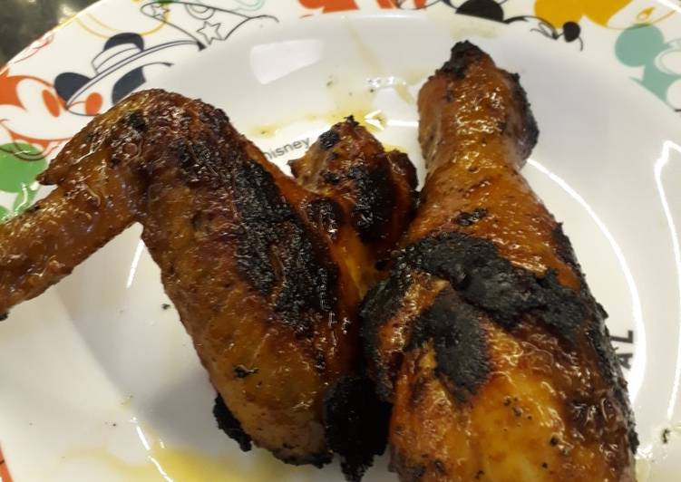 Bagaimana Menyiapkan Ayam panggang teflon manis gurih Anti Gagal