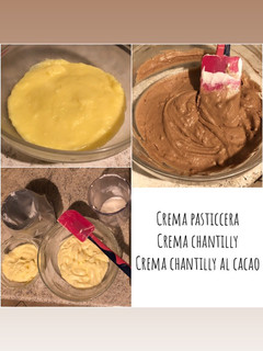 Foto di Crema pasticcera, la Chantilly, e la crema al cioccolato