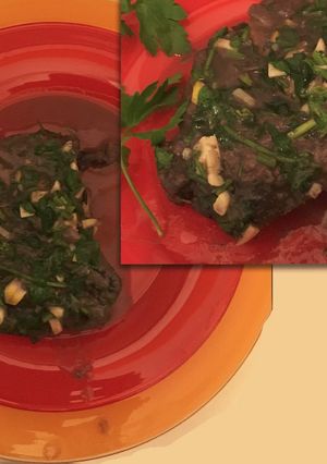 Una foto de Mi ossobuco a la Milanesa / a la gremolata