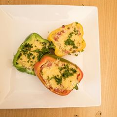 A picture of Stuffed bell pepper 🌶.