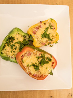 A picture of Stuffed bell pepper 🌶.