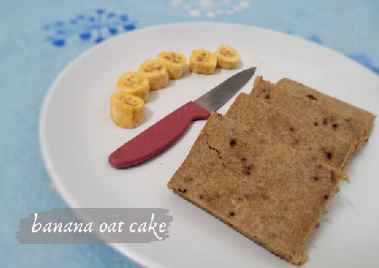 Steamed Banana oat cake (sugar free)
