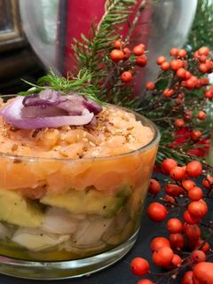 Foto di Tartare finocchio avocado e salmone