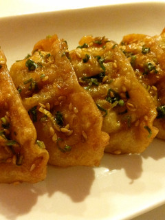 A picture of Easy and Delicious Remake: Fried Dumplings with Sweet and Sour Scallion Sauce.