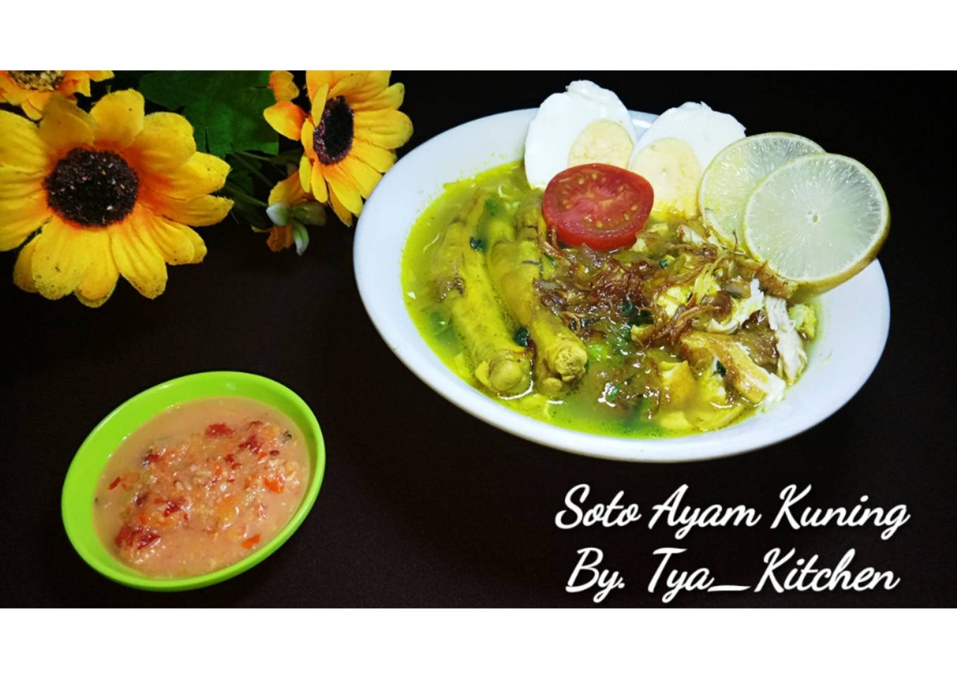 Soto Ayam Ceker Kuning (tanpa santan, Lezat)