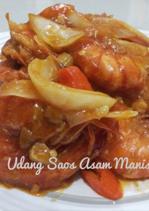 Foto resep Udang Saos Asam Manis