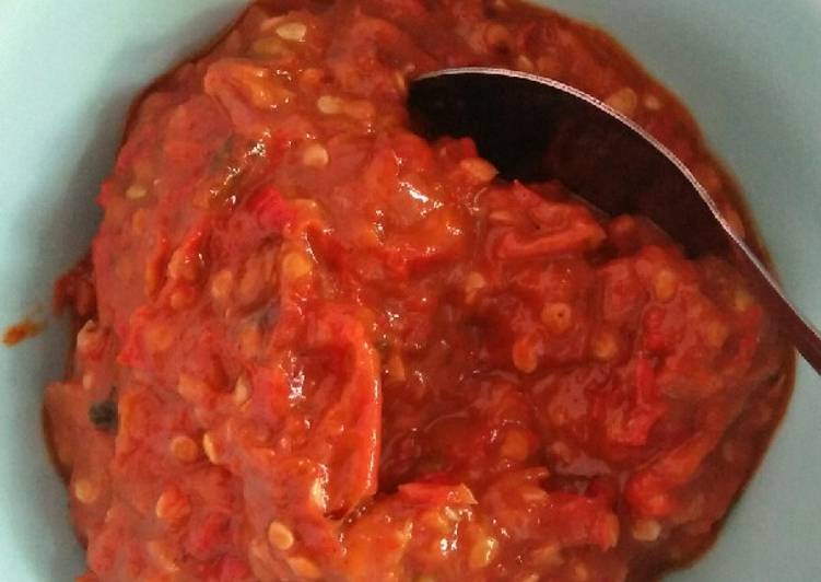 Resep Sambal terasi tomat yang Menggugah Selera