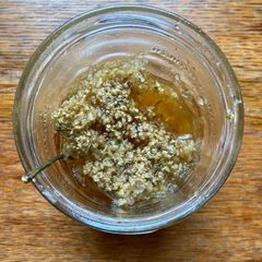 Elderflower honey 🍯 A picture of Elderflower honey 🍯.