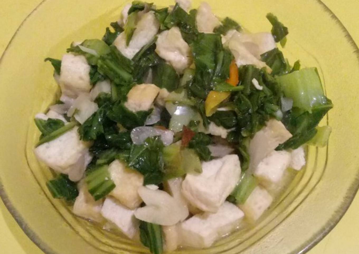 Tumis tahu sederhana
