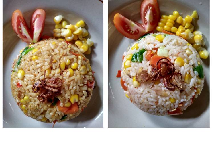 Resep Nasi Goreng Jagung Manis, No Egg, No MSG, Enak Banget