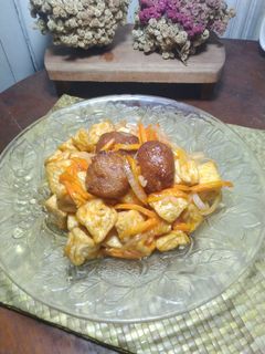 Foto resep Bakso Goreng Tahu Asem Manis