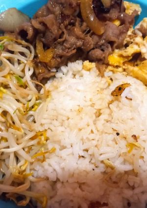 Foto resep Beef Rice Bowl - tp di piring 🤭