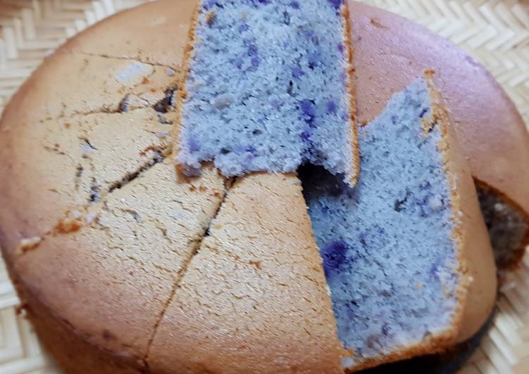 Recipe: Yummy Purple Sweet Potato Sponge Cake