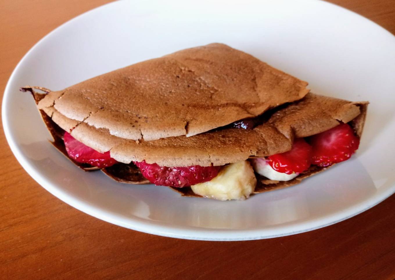 Crepes integrales con harina de algarroba