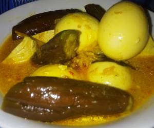 Resep Baru Telur, tahu, terong kuah santan Lezat Mantap Resep Baru Telur, tahu, terong kuah santan Lezat Mantap