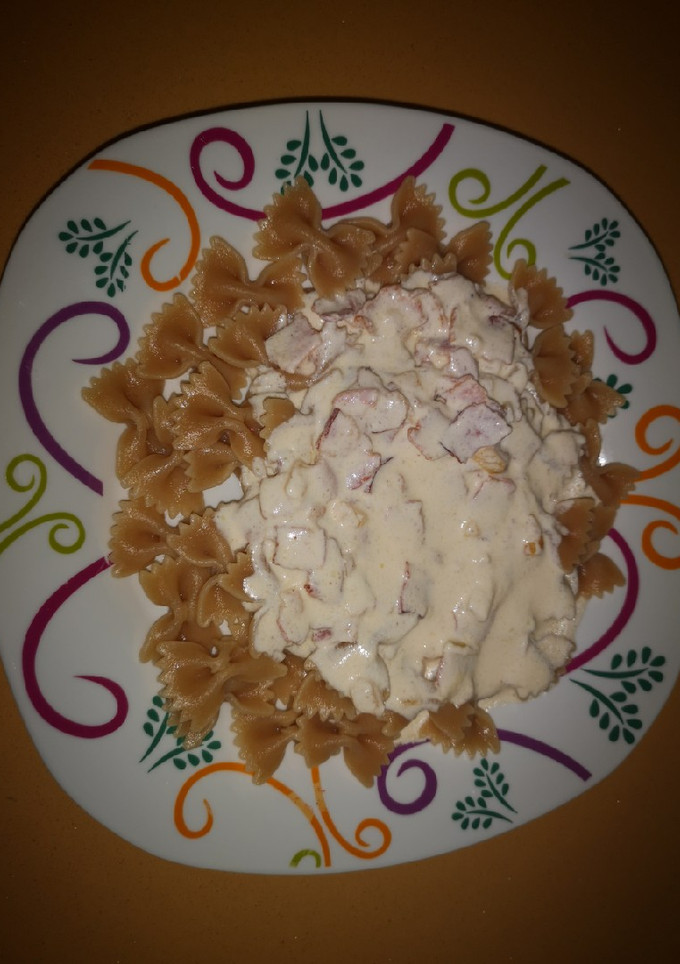 Una foto de Pasta con nata