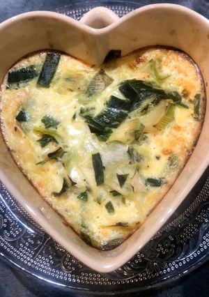 Une photo de Clafoutis poireaux saumon