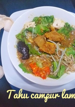 Foto resep Tahu campur khas lamongan