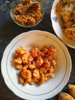 Foto resep Udang crispy dan sambal bawang