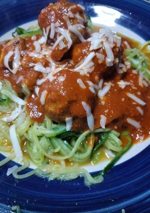 A picture of Cheese-Stuffed Meatballs.