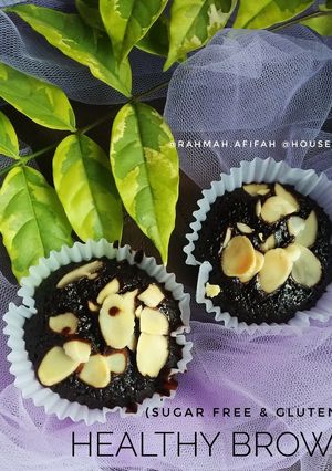 Foto resep 11. Healthy Brownie (SUGAR FREE & GLUTEN FREE)