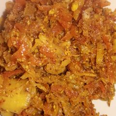 A picture of Muli gajar ka chatpata aachar.....🥕.
