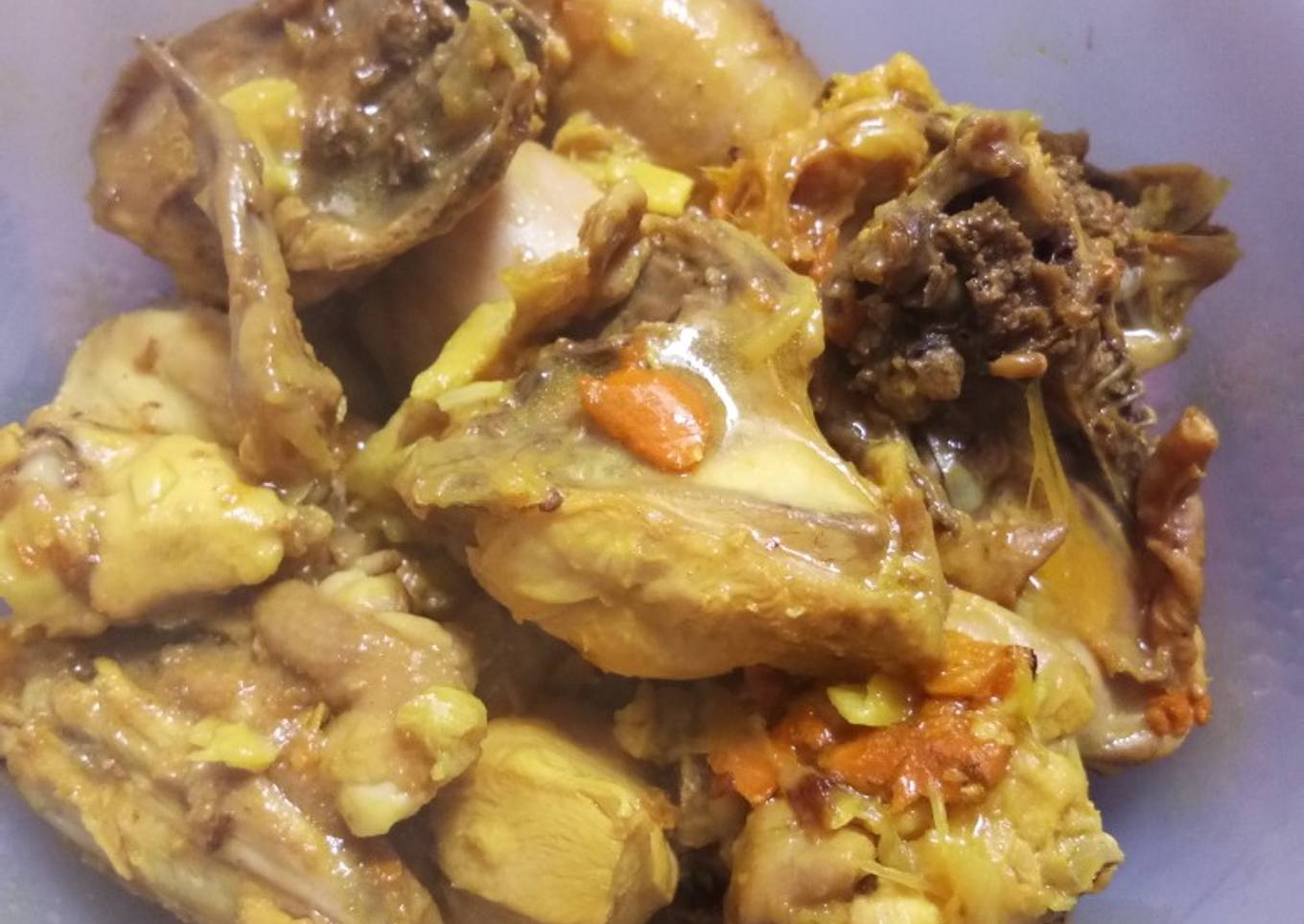 Cara Gampang Menyiapkan Ungkepan ayam bumbu geprek no msg Anti Gagal