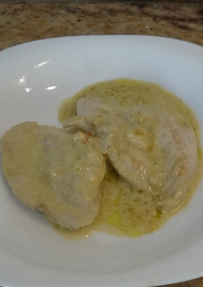 Una foto de Pechuga con cabrales