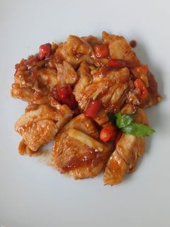 Foto resep Ayam Saus Pedas