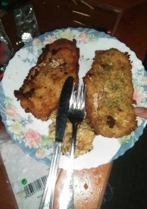 Una foto de Filetes de pollo rellenos de queso