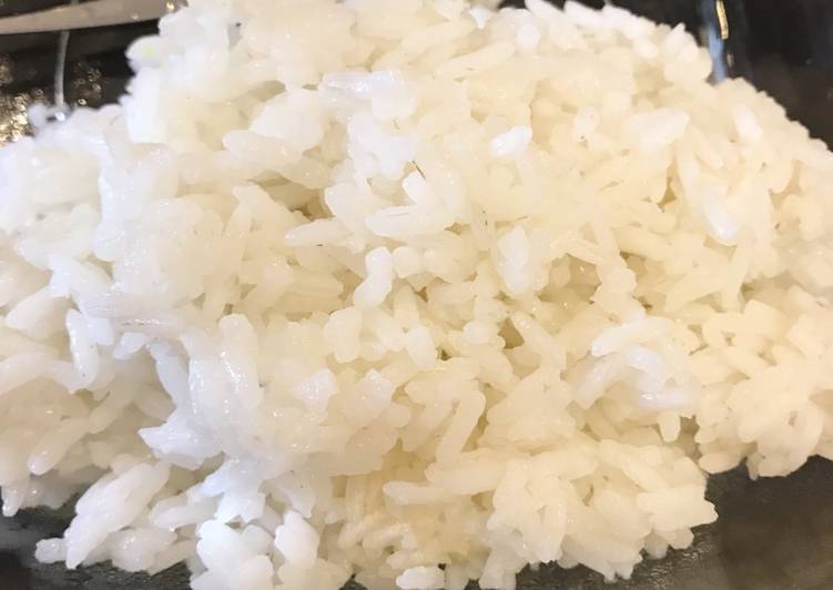 Cara Termudah Menyiapkan Nasi putih pulen 2x cook Bikin Ngiler
