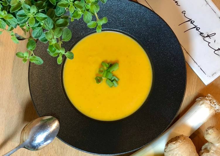 VERSUCHT! Wie man Karotten-Süßkartoffel-Suppe