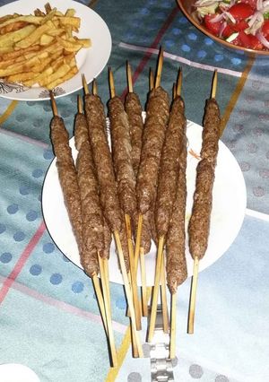 A picture of Grilled Kofta Skewers.