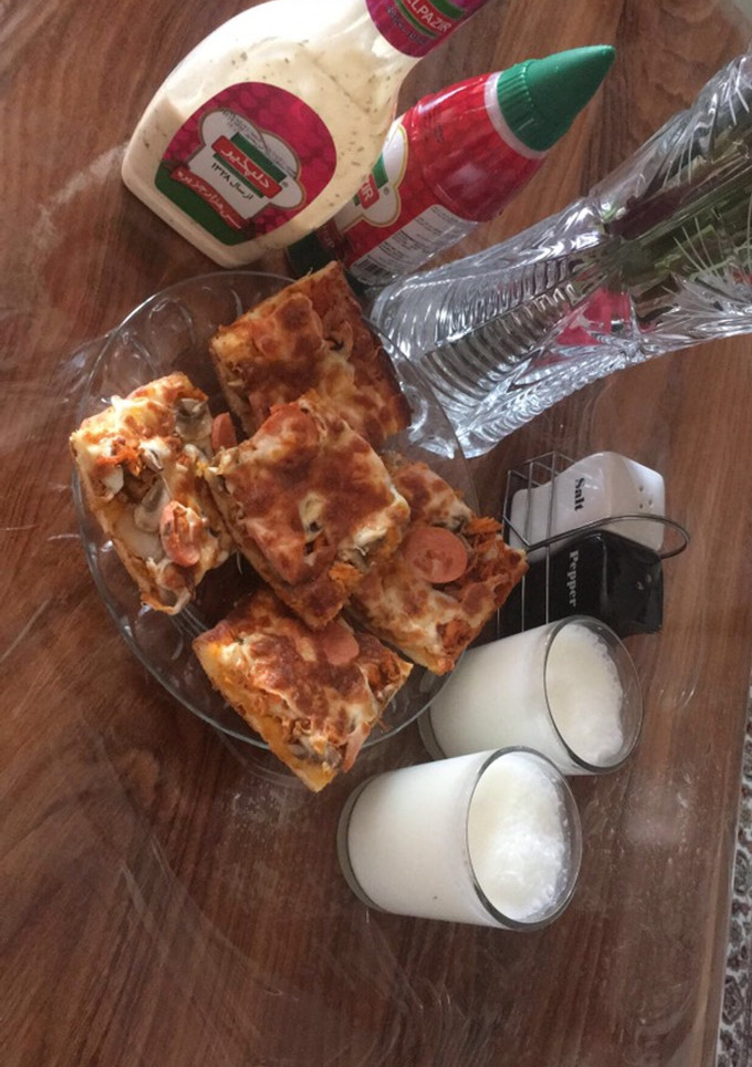 عکسی از دستور پیتزا مخلوط خانگی